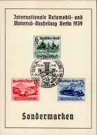 BERLIN-CHARLOTTENBURG WK II - IAA BERLIN 1939 Gedenkblatt Mit S-o I - Guerra 1939-45