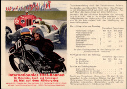 NÜRBURGRING WK II - INT. EIFEL-RENNEN MOTORRAD RENNWAGEN  NSKK MOTORGRUPPE WESTMARK I - Guerra 1939-45