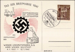 WIEN WK II - WIENER LOKOMOTIVFABRIK TAG Der BRIEFMARKE 1941 S-o I - Guerra 1939-45