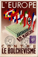 PARIS WK II - EXPO L`EUROPE BOLCHEVISMUS CONTRE EUROPA 22.5.42 Mit S-o I - Guerra 1939-45