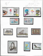 Timbres Andorre Annee Complete 1992  N° 414A à 424  Neuf++ Cote YT 40.10 Euros - Volledige Jaargang