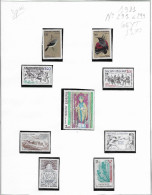 Timbres Andorre Annee Complete 1981 N° 291à 299   Neuf++ Cote YT 13.70 Euros - Volledige Jaargang
