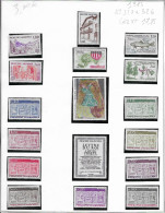 Timbres Andorre Annee Complete 1983 N°310 à 326 Neuf++ Cote YT 17.85 Euros - Volledige Jaargang