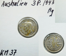 Australien, 3 Pence 1943 - Threepence