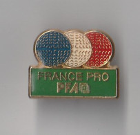 PIN'S THEME PETANQUE  FRANCE PRO  SPONSOR PFA SIGNE COINDEROUX - Petanque