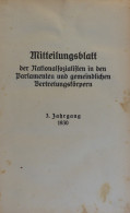 Buch WK II MITTEILUNGSBLATT Der NATIONALSOZIALISTEN 1930 U. 1931 I-II  R! - 5. Guerre Mondiali