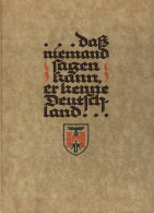 Buch WK II Daß Niemand Sagen Kann Er Kenne Deutschland, München Vom Wesen Einer Stadt Verlag Zeitgeschicht München 133 S - 5. Guerre Mondiali