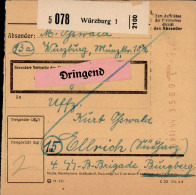 KZ-BUCHENWALD - Paketkarte An Das KZ-BUCHENWALD - AUßENLAGER ELLRICH Im Harz - An Einen SS-Wachmsann (1944) I-II - Guerre 1939-45