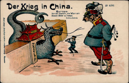 Deutsche Post China DER KRIEG IN CHINA Propagandakarte I-II - Ehemalige Dt. Kolonien