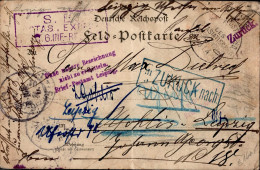 Deutsche Post China K.D. Feldpost-Expedition Nach Leipzig Vezogen/nicht Zu Ermitteln/zurück (Keiping) 1901 - Ehemalige Dt. Kolonien