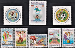 1999 -2000-2001-2002 Tunisie / Les Activités Sportives En Tunisie  - 8V- MNH***** - Handisport