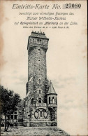 MARBURG (3550) - Werbe-Eintrittskarte (keine Ak) KAISER-WILHELM-TURM Etwas Fleckig! I-II - Altri & Non Classificati