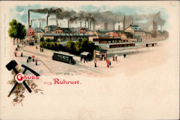 Duisburg Ruhrort (4100) Fabrik, Straßenbahn I - Autres & Non Classés