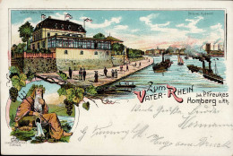 Homberg (4100) Restaurant Zum Vater Rhein 1903 I-II - Autres & Non Classés