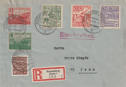 Allemagne Zone Soviétique Lettre Recommandée Naumburg 1946 - Covers & Documents