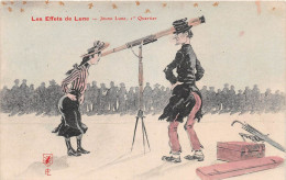 Astronomie - Humour - Illustrateur  - Les Effets De La Lune - Jeune Lune, 1er Quartier - Astronomie