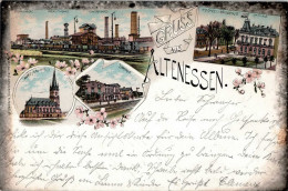 Altenessen (4300) Bahnhof, Rathaus, Herz-Jesu-Kirche, 1898 I - Otros & Sin Clasificación