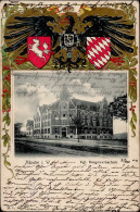 Münster (4400) Präge-AK, Baugewerkschule, 1909 I-II - Autres & Non Classés