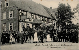 Burbach (5909) Letzte Postfahrt Rennerod 1906 I-II - Otros & Sin Clasificación