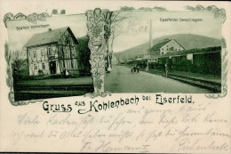 Eiserfeld (5900) Kohlenbach, Bahnhof, Eisenbahn, Fahrrad, Dampfziegelei 1901 I-II Chemin De Fer Cycles - Otros & Sin Clasificación