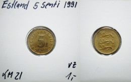 Estland, 5 Senti 1991 - Estonie