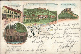 Altleiningen (6719) Gasthaus Zum Weissen Ross, Schloss 1900 I-II - Autres & Non Classés