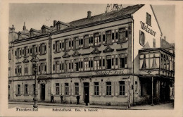 Frankenthal (6710) Hotel Und Restaurant Zum Bahnhof 1921 I-II - Autres & Non Classés
