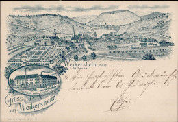 Weikersheim (6992) Orgelfabrik, Bahnhof, Eisenbahn, 1897 I-II Chemin De Fer - Otros & Sin Clasificación