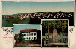 Döffingen (7043) Hausansicht, Denkmal, Ortsansicht II (Marke Entfernt) - Autres & Non Classés