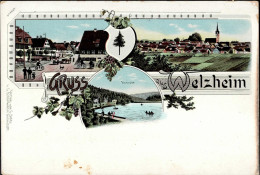 Welzheim (7063) Ebnisee, Strassenpartie, Fahrrad I-II Cycles - Autres & Non Classés