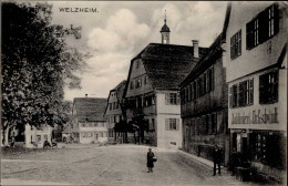 Welzheim (7063) Strassenpartie, Buchbinderei Gschwindt 1928 I-II - Autres & Non Classés