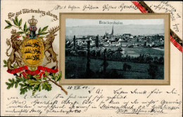 Brackenheim (7129) Präge-AK, 1904 II (Eckknick) - Otros & Sin Clasificación