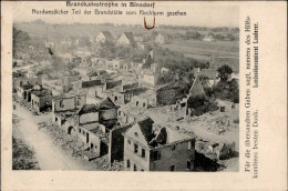 Binsdorf (7465) Brandkatastrophe 1904 II (Heftklammer-Spur) - Otros & Sin Clasificación