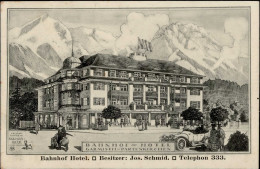 Garmisch-Partenkirchen (8100) Bahnhof-Hotel 1913 I-II - Autres & Non Classés