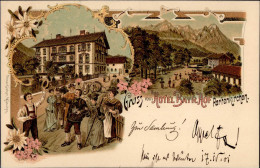 Garmisch-Partenkirchen (8100) Hotel Bayrischer Hof, Verlag Zieher, 1901 I - Autres & Non Classés