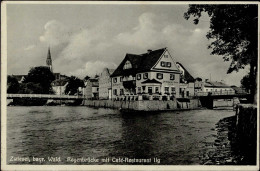 Zwiesel (8372) Foto-AK Regenbrücke Mit Cafe Restaurant Ilg I-II - Autres & Non Classés