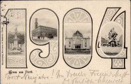 Fürth (8510) Neujahrs-AK 1904 I-II - Altri & Non Classificati