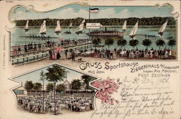 Zeuthen (o-1615) Gasthaus Zum Ziegenhals Am Crossinsee, 1901 I-II - Altri & Non Classificati