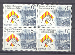 Spain. 1979 - Estatut Catalunya Ed 2546 Bloque (**) - Ungebraucht