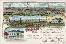Heidenau (o-8312) Gasthaus Heidenau, Papierfabrik 1903 I-II - Altri & Non Classificati