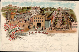 Bautzen (o-8600) Bautzner Schiessbleiche, Schützenhaus, Cafe Kranicher, 1897 I-II - Altri & Non Classificati