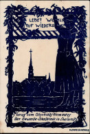 CHEMNITZ (o-9000) - Gruss V. Abschiedskommers D. GEWERBE-AKADEMIE 1919 Künstlerkarte Sign. Alfred Schenk I-II Montagnes - Autres & Non Classés