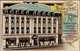 Chemnitz (o-9000) Hotel Restaurant Europäischer Hof 1914 II (Marke Entfernt) - Autres & Non Classés