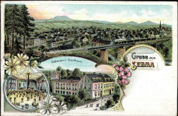 Sehma (o-9317) Gasthaus Oelmann, Eisenbahn, 1915 I-II Chemin De Fer - Altri & Non Classificati
