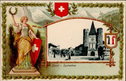 Basel (Basel Stadt) Präge-AK Spalentor I-II - Autres & Non Classés