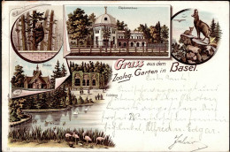 Basel (Basel Stadt) Zoologischer Garten, 1897 I-II - Autres & Non Classés