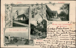 Lüsslingen (Solothurn) Dorfpartie, Kirche, Pfarrhaus 1905 I-II - Autres & Non Classés