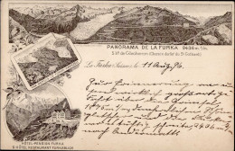 Göschenen (Uri) Vorläufer 1896, Hotel Furka II (Bugspur) - Otros & Sin Clasificación