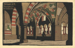 Brixen (Italien) Künstler-Stein-Zeichnung-AK Kreuzgang In Der Domkirche 1918 I-II - Otros & Sin Clasificación