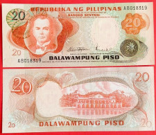 Philippines. 20 Piso 1970. (P-150a).  UNC! - Philippines
